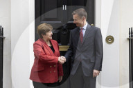 Jeremy Hunt UK Chancellor of the Exchequer meets with Managing Director at IMF at No.11 Downing Street