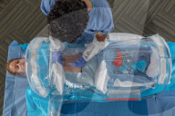 Pop up operating  theatre for war and disaster zones.                               
