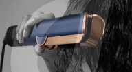 Dyson hair straighteners use a blast of hot air.                  