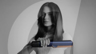 Dyson hair straighteners use a blast of hot air.                  