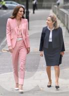 ROYALS - Pretty in Pink: Catherine, Princess of Wales visits The Foundling Museum