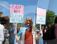 Drag Queen Storytime protest outside the Honor Oak Pub, Forest Hill, London, Great Britain 
27th May 2023