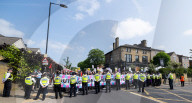 Drag Queen Storytime protest outside the Honor Oak Pub, Forest Hill, London, Great Britain 
27th May 2023