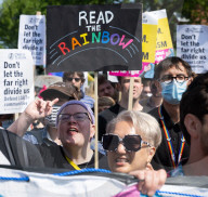 Drag Queen Storytime protest outside the Honor Oak Pub, Forest Hill, London, Great Britain 
27th May 2023