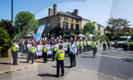 Drag Queen Storytime protest outside the Honor Oak Pub, Forest Hill, London, Great Britain 
27th May 2023
