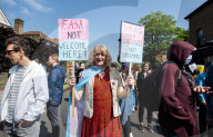 Drag Queen Storytime protest outside the Honor Oak Pub, Forest Hill, London, Great Britain 
27th May 2023