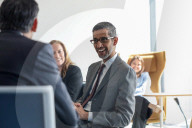 The Prime Minister Rishi Sunak meets the CEO of Google