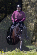 Andrew beim Ausritt durch den Park von Schloss Windsor