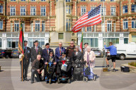 US Memorial Day Ceremony, Weymouth Esplanade, Weymouth, UK.