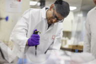 The Prime Minister Rishi Sunak visits lab tackling Illicit vapes