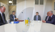 The Prime Minister Rishi Sunak visits lab tackling Illicit vapes