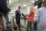 The Prime Minister Rishi Sunak visits lab tackling Illicit vapes