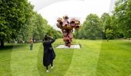 Web(s) of Life exhibition by Argentinian artist Tomas Saraceno at the Serpentine Gallery South, Hyde Park, London, UK.