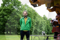 Web(s) of Life exhibition by Argentinian artist Tomas Saraceno at the Serpentine Gallery South, Hyde Park, London, UK.