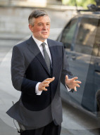 Guests arrive for Sunday with Laura Kuenssberg at the BBC, Broadcasting House, London, UK. 
