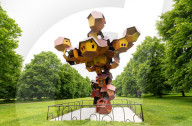 Web(s) of Life exhibition by Argentinian artist Tomas Saraceno at the Serpentine Gallery South, Hyde Park, London, UK.