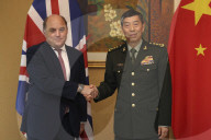 The Defence Secretary Ben Wallace at the IISS Shangri-La Dialogue in Singapore.