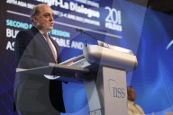 The Defence Secretary Ben Wallace at the IISS Shangri-La Dialogue in Singapore.