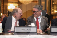 The Defence Secretary Ben Wallace at the IISS Shangri-La Dialogue in Singapore.