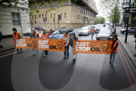 Just Stop Oil protest in London, UK.