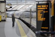 National Rail Strike in London, UK.