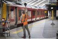 National Rail Strike in London, UK.