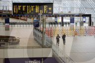 National Rail Strike in London, UK.