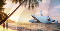 Amazing classic automobile-inspired superyacht.                      