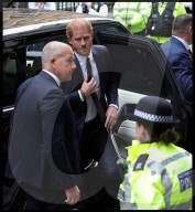 Prince Harry arriving at the High Court in London, UK.