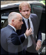 Prince Harry arriving at the High Court in London, UK.