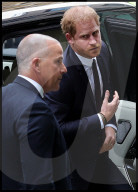 Prince Harry arriving at the High Court in London, UK.