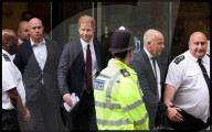 Prince Harry arriving at the High Court in London, UK.