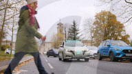 Driver disguised as car seat to for autonomous vehices study.                            