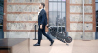 Foldable bamboo e-scooter                            