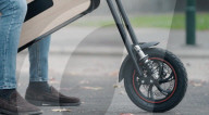 Foldable bamboo e-scooter                            