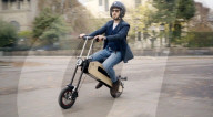Foldable bamboo e-scooter                            