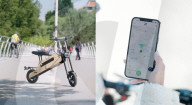 Foldable bamboo e-scooter                            