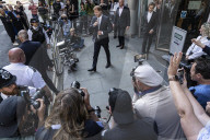 Prince Harry appears to fight back tears and says press intrusion has been 'a lot' during evidence in Mirror Group hacking trial - leaving court.