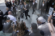 Prince Harry appears to fight back tears and says press intrusion has been 'a lot' during evidence in Mirror Group hacking trial - leaving court.