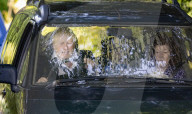 Former Prime Minister Boris Johnson is seen driving from his home