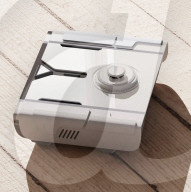 Stair-climbing robot vacuum cleaner.                      