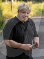 Boris Johnson on a run near his Wallingford home, Oxfordshire, UK