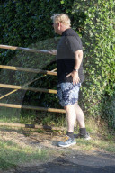 Boris Johnson on a run near his Wallingford home, Oxfordshire, UK