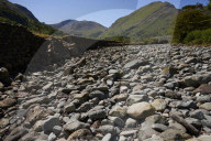 River in 'wettest place in England' in Lake District almost completely dry.