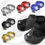 Clip on headlights for Crocs wearers