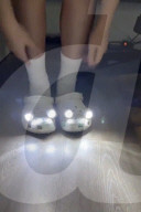 Clip on headlights for Crocs wearers