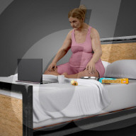 Figure shows the possible long term health effects of working from home.                   
