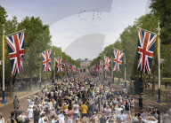 Trooping the Colour in London, UK.