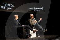 David Fincher with Steve Soderberg at 2023 Tribeca Film Festival