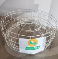 Chicken Orb prevents pet birds damaging gardens.                        